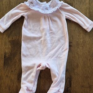 Pink Ruffled Kids One Piece